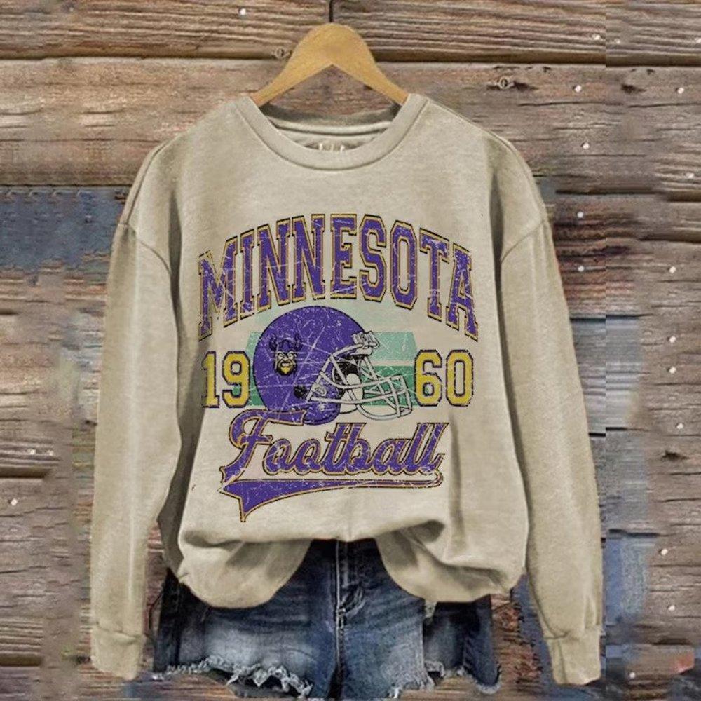 Minnesota Vikings Sweatshirt, Minnesota Vikings 1960 Retro